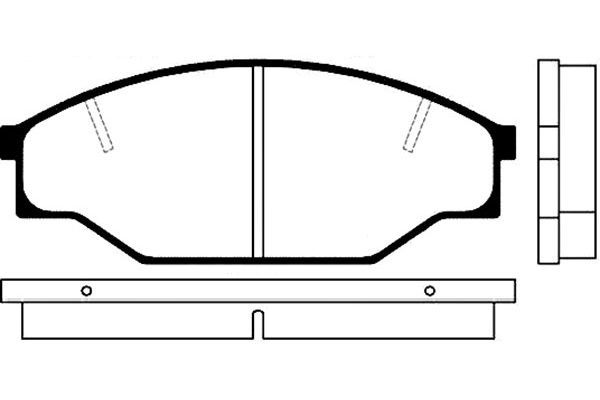 KAVO PARTS Комплект тормозных колодок, дисковый тормоз BP-9010